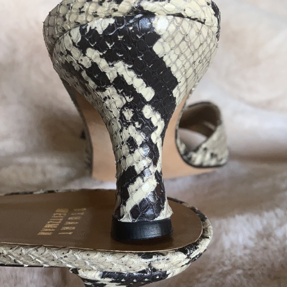 Stuart Weitzman Python Kitten Heels Size 10m - image 1
